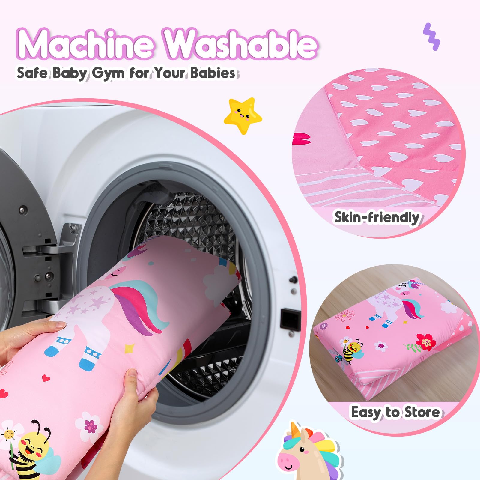 Windidi Unicorn Baby Gym makes a charming, versatile gift for newborns and toddlers.