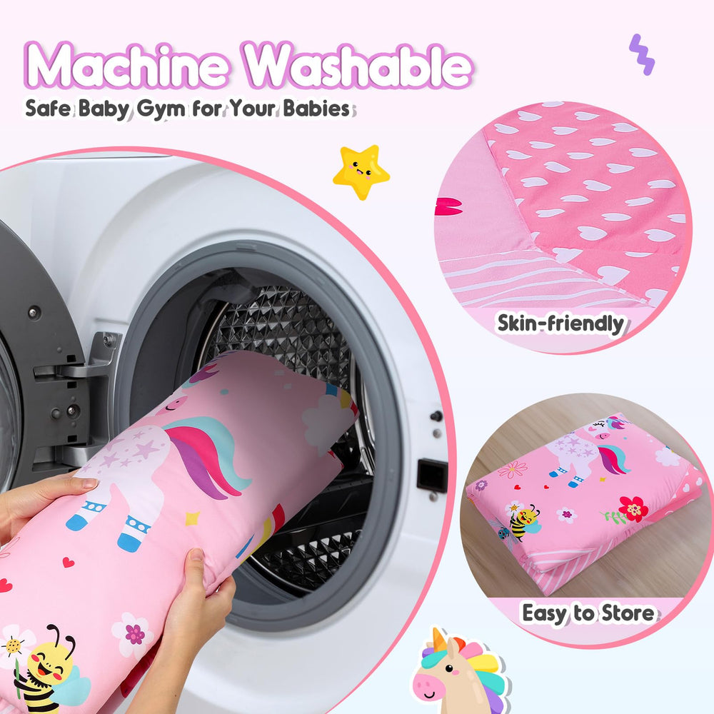 Windidi Unicorn Baby Gym makes a charming, versatile gift for newborns and toddlers.
