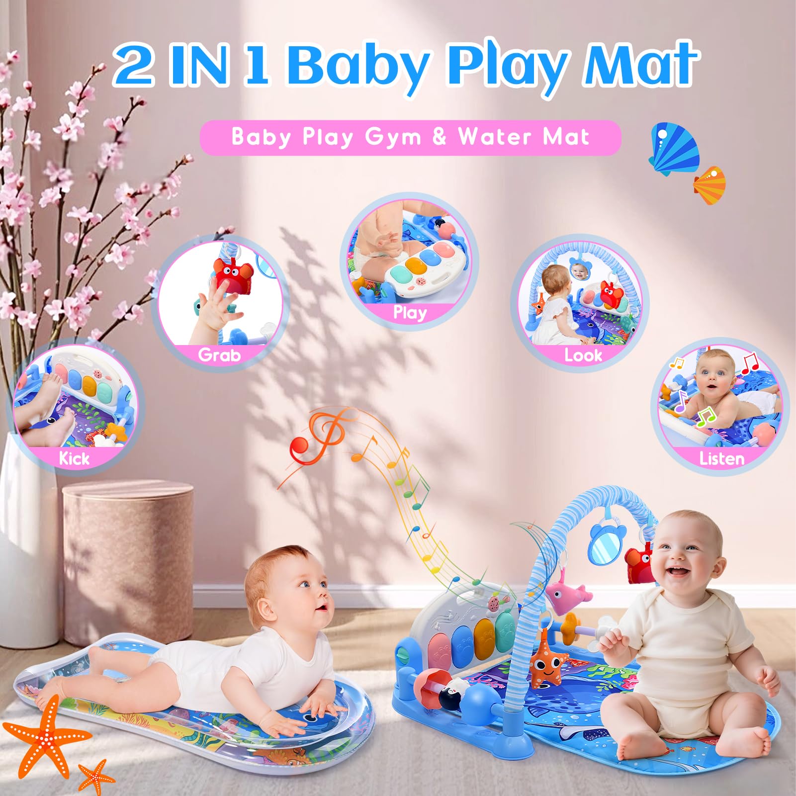 Windidi water pad provides cooling surface during tummy time for summer play