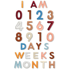 Windkream baby milestone letters-numbers prop for monthly growth photos