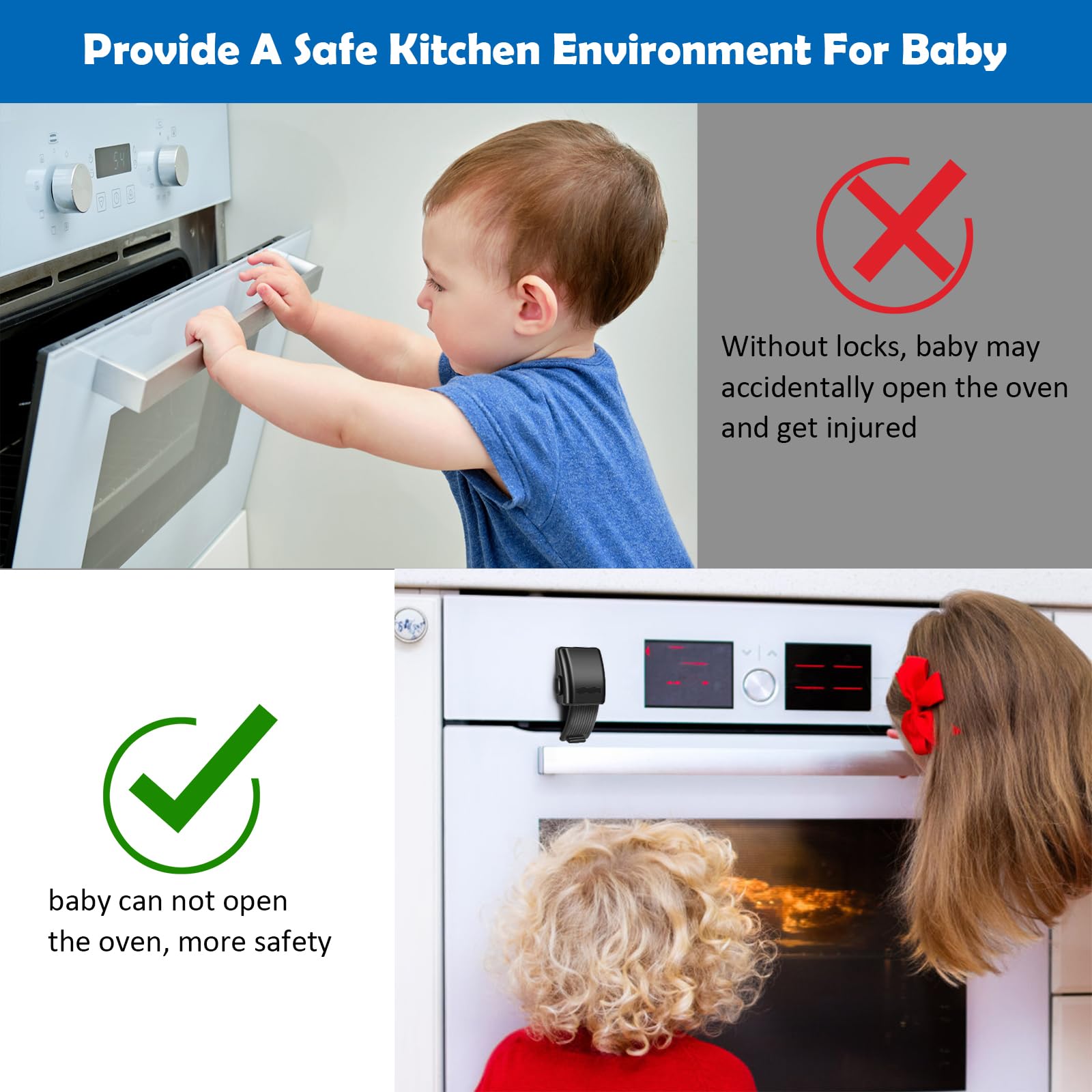 Windspeed curved-design lock fits flat, concave, or convex oven doors.