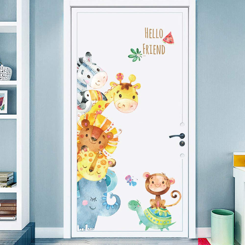 WINDVALE Jungle Animal Wall Decals giraffe boosts playful nursery decor and imaginative play