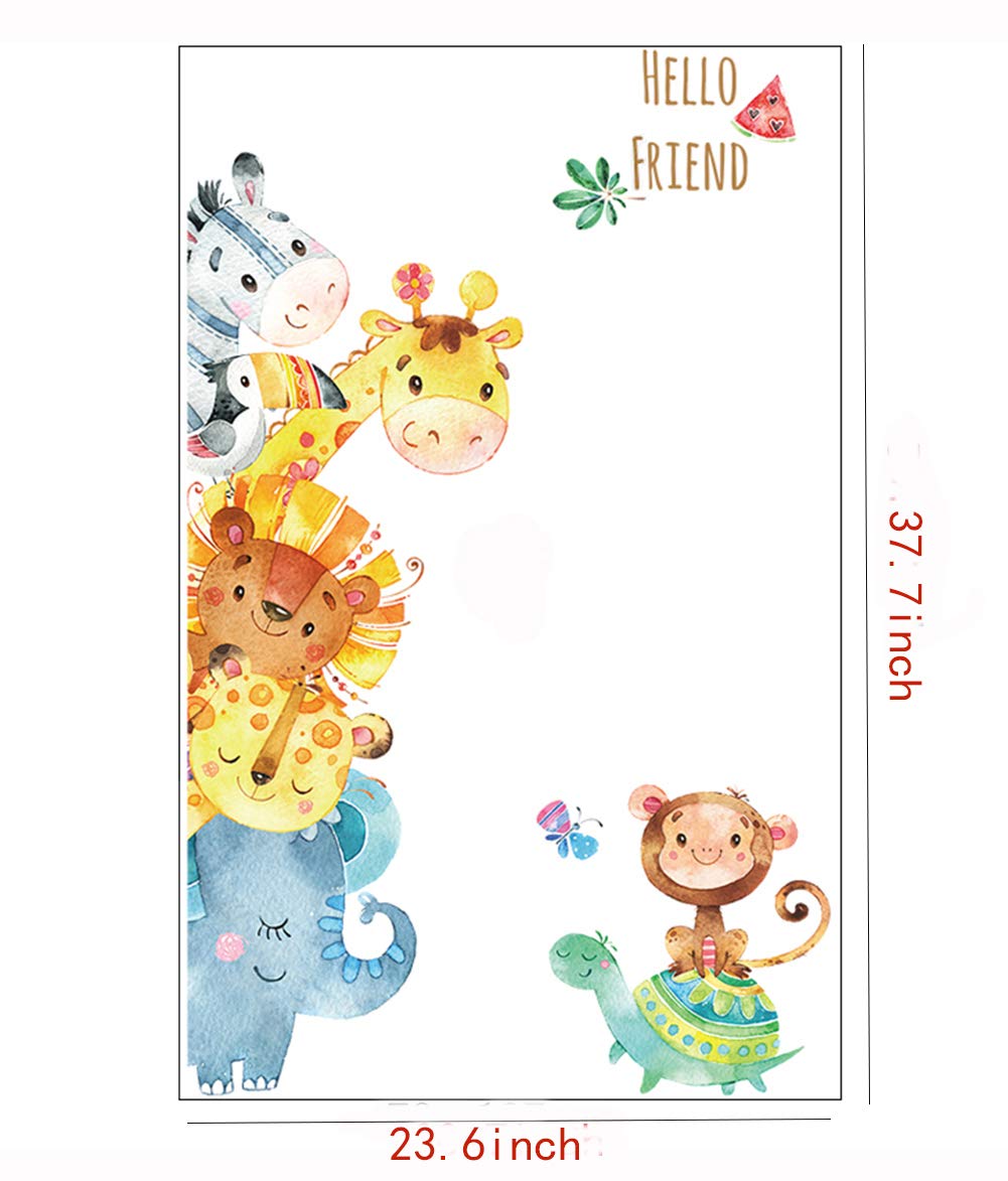 WINDVALE Jungle Animal Wall Decals nursery-set makes quick, damage-free updates to kids spaces