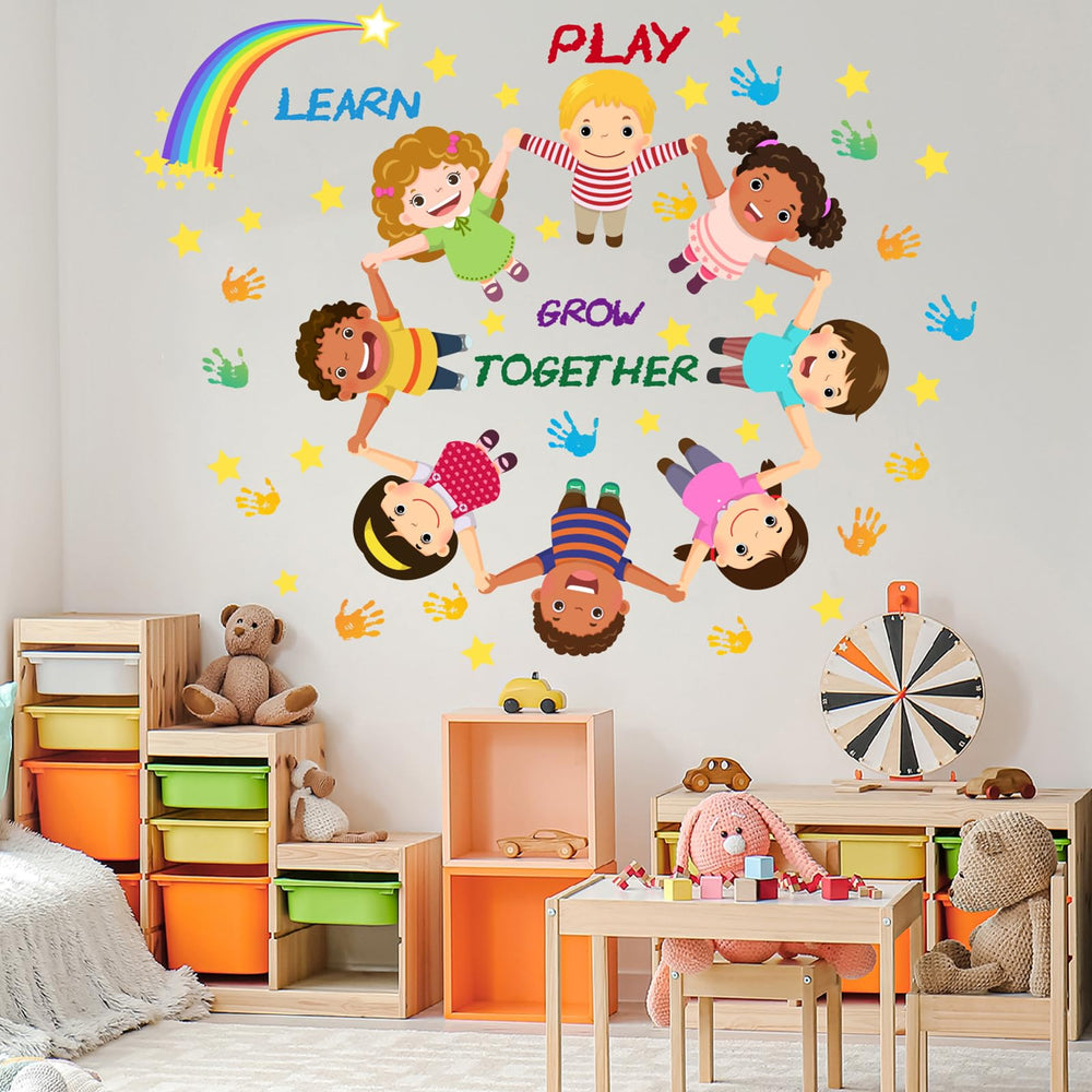 Windvale Kids Wall Decals with diversity characters enhances inclusive environments and imaginative play.