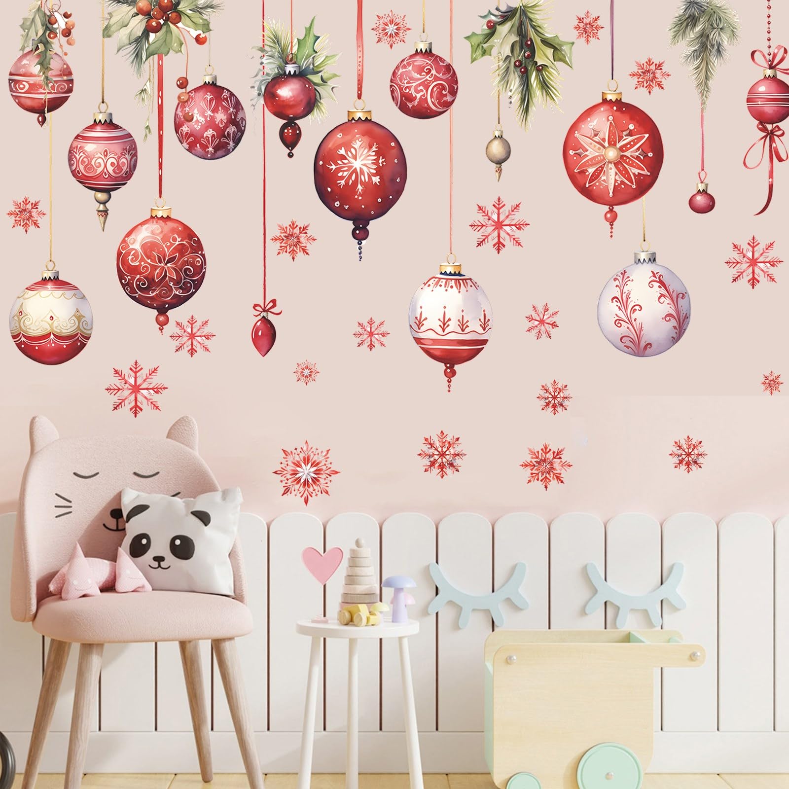 Windvale pine cone wall decal highlights natural winter decor for cozy spaces.