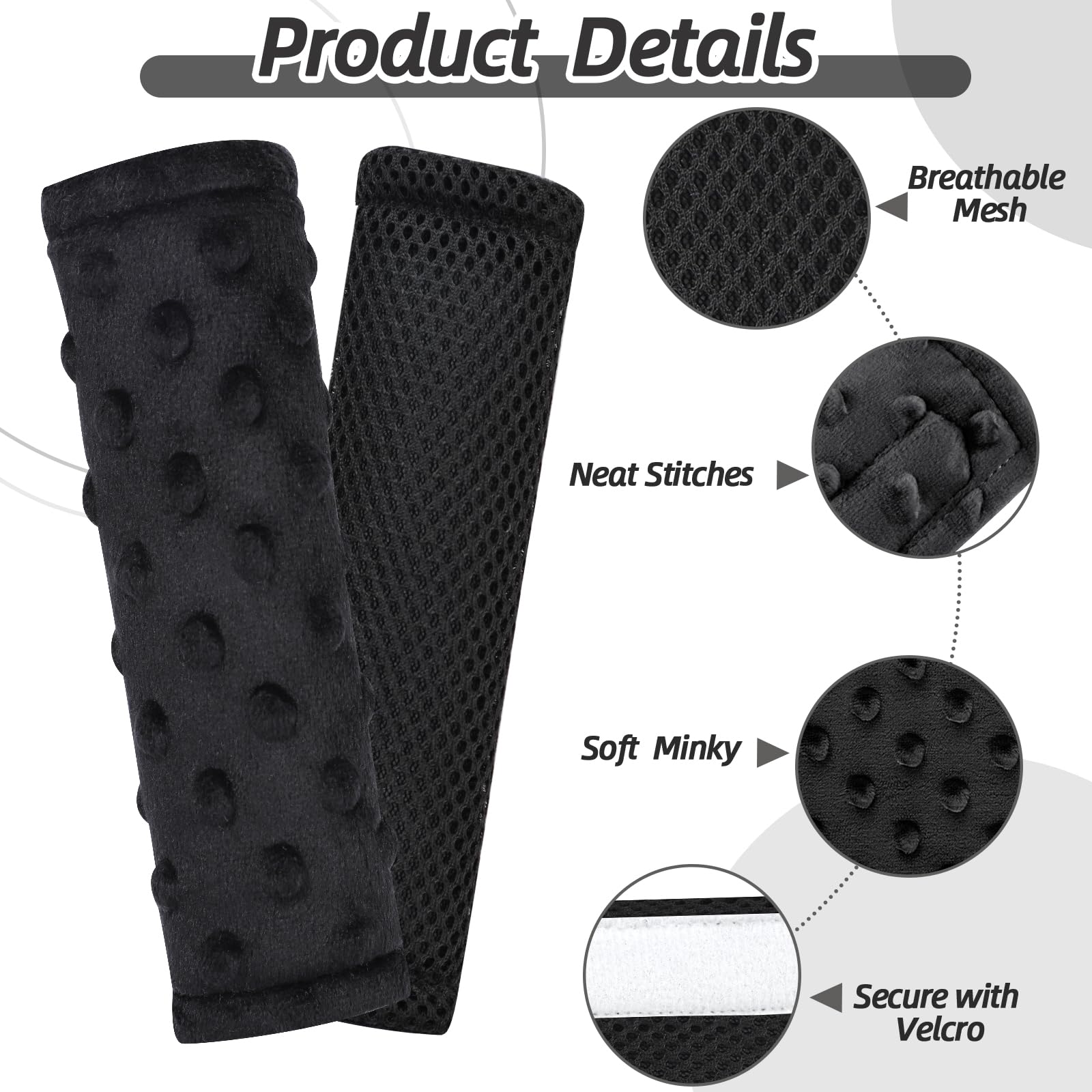 WINGHENLEE breathable-mesh side strap pads keep air flow on long trips
