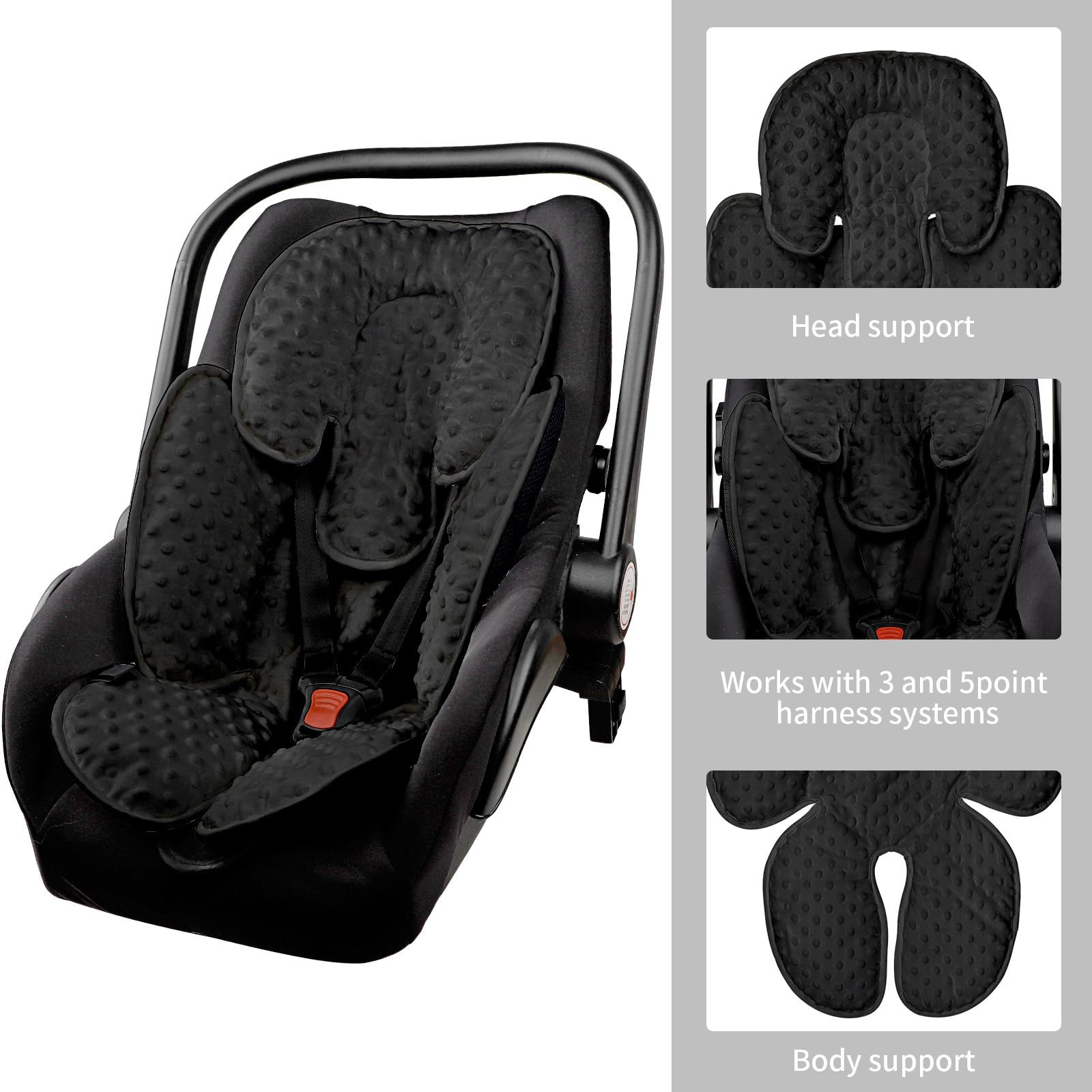 WINGHENLEE double-sided head support with honeycomb elastic side for plush support