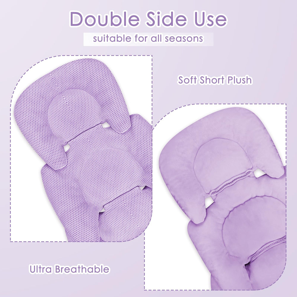 WINGHENLEE infant car seat insert back flannel for cozy winter warmth.