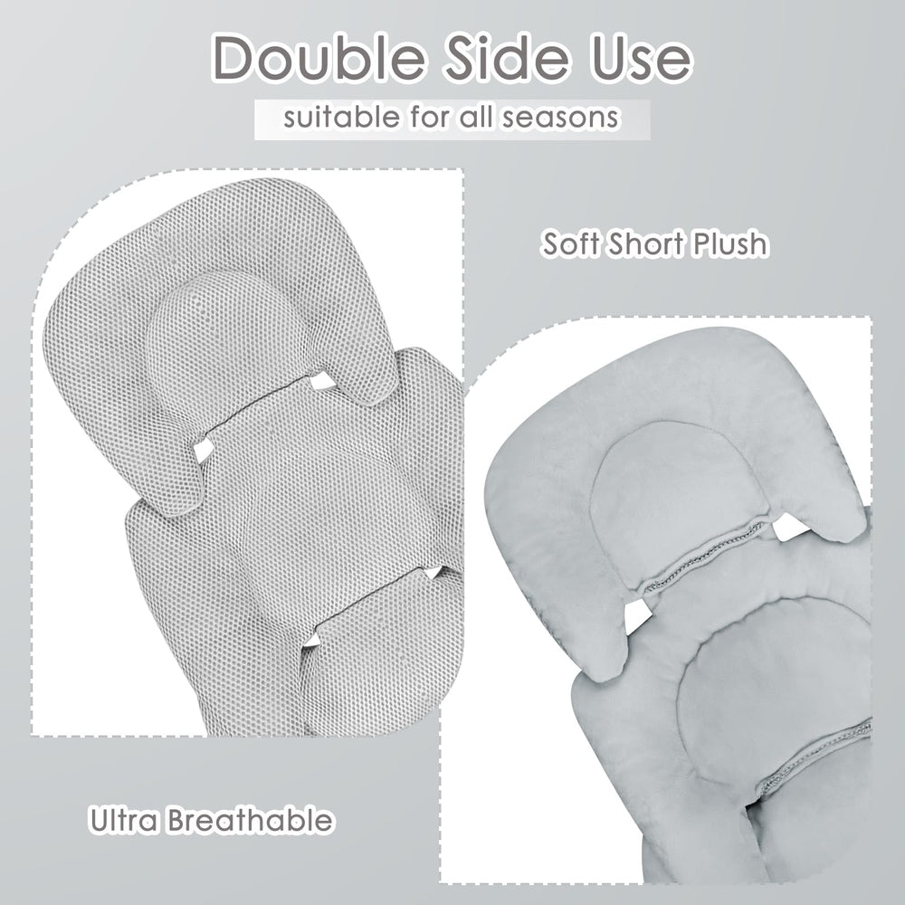 Winghenlee infant car seat insert back soft flannel for cozy winter warmth.