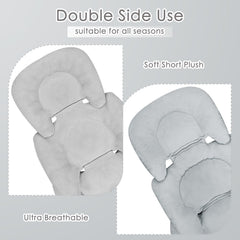 Winghenlee infant car seat insert back soft flannel for cozy winter warmth.