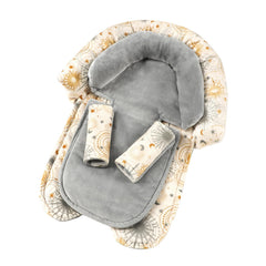 WINGHENLEE infant car seat insert with large outer cushion supports newborn head comfort.
