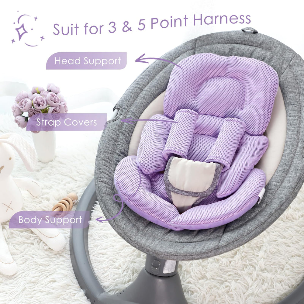 WINGHENLEE strap pads fit 3-point and 5-point harness systems.