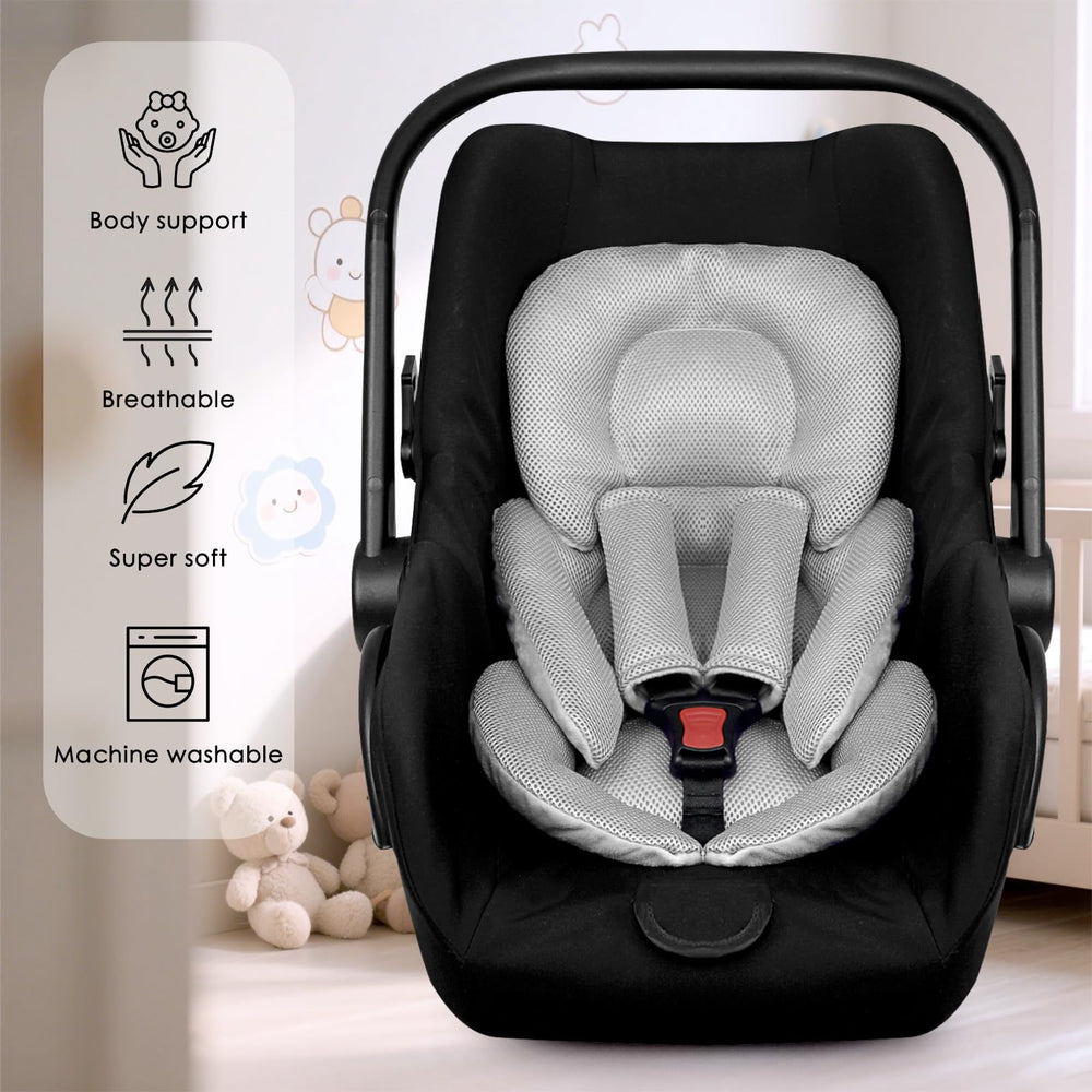 Winghenlee multi-compatible insert fits most seats and 3/5-point harness.