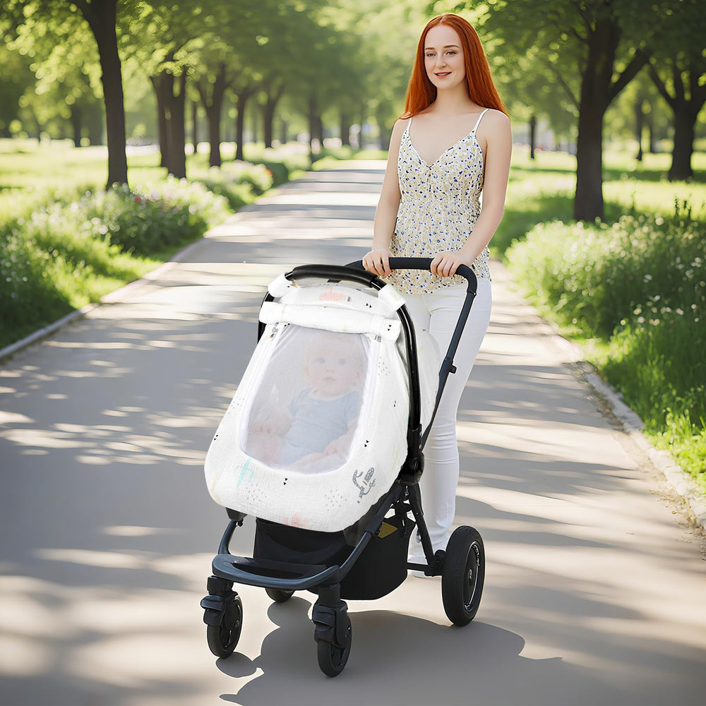 WINGHENLEE summer lightweight sunshade helps keep baby breathable.