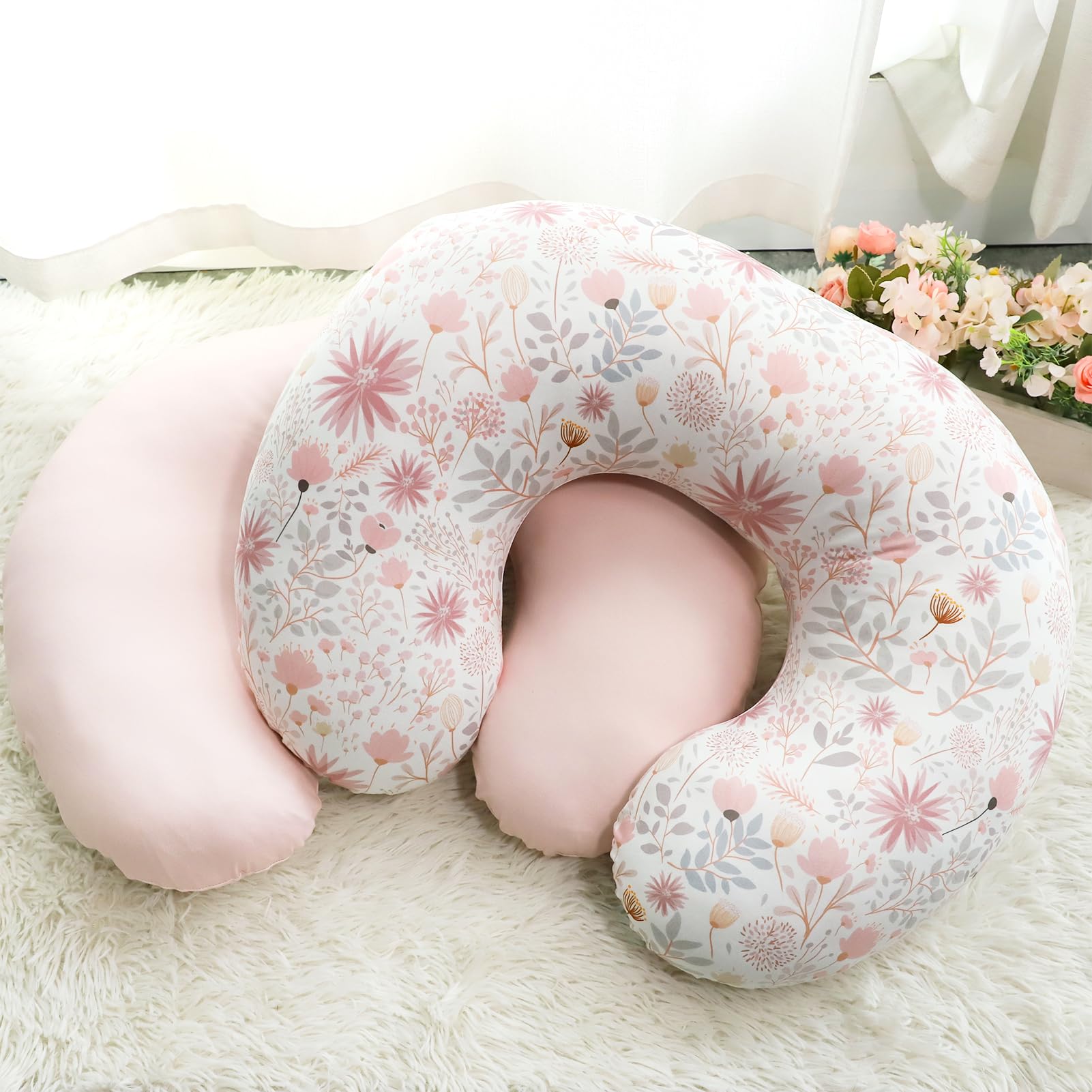 WINGHENLEE pink floral cover as a thoughtful nursery gift