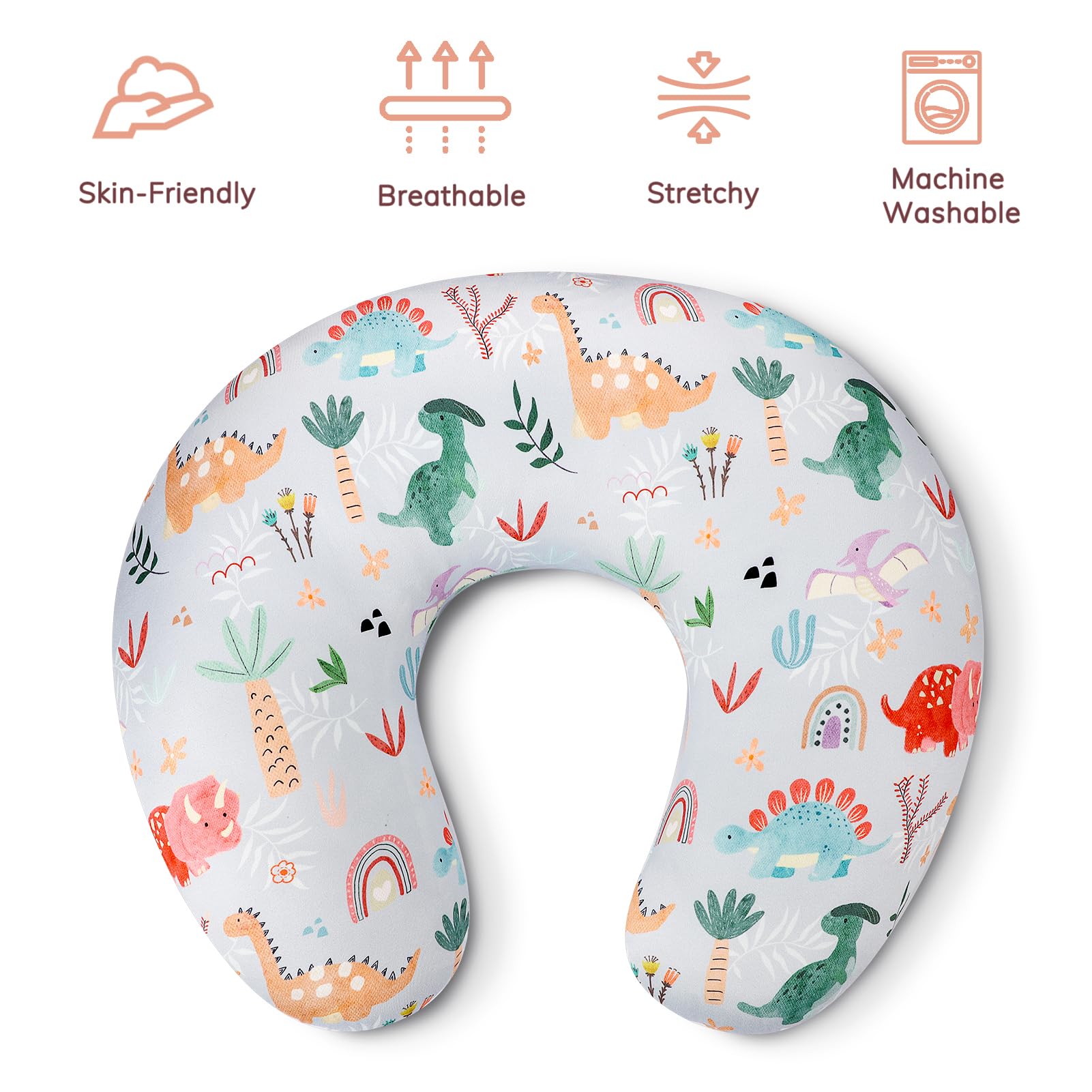 WINGHENLEE nursing pillow cover soft stretchy fabric for comfortable feeding sessions