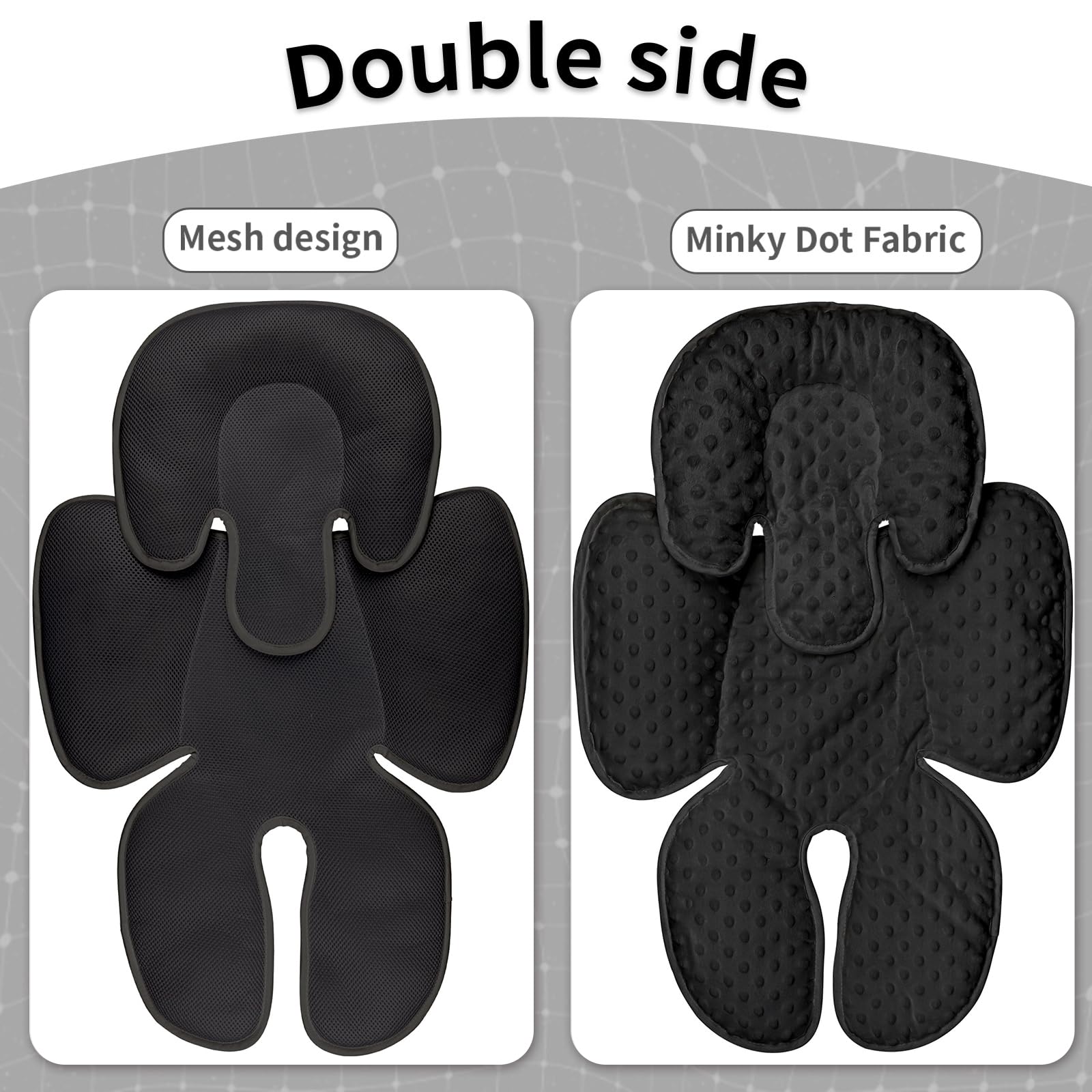 WINGHENLEE soft flannel head rest offers gentle, cozy comfort for baby