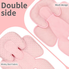 WINGHENLEE soft Minky inner layer provides plush comfort in pink head support.