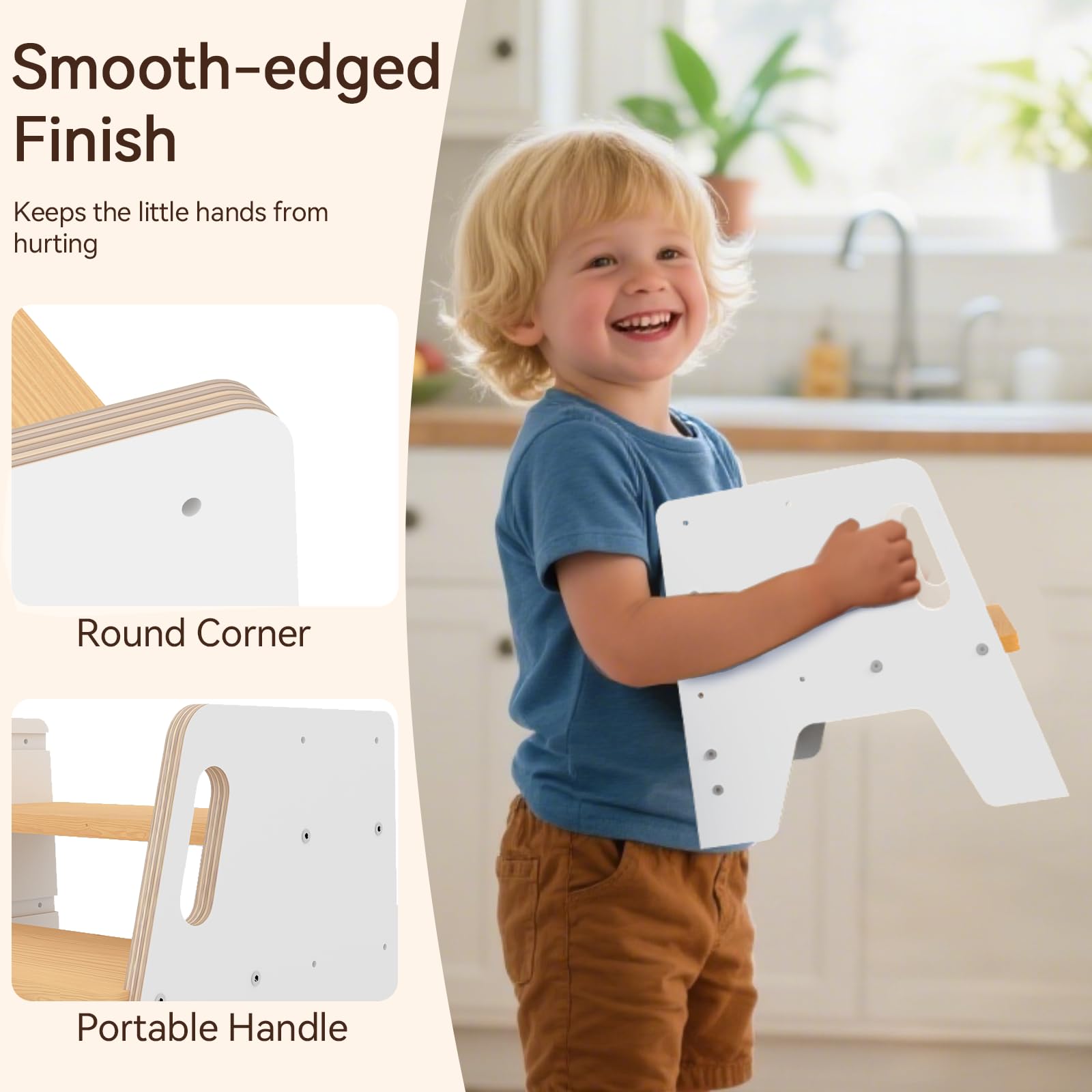 Wingyz 3-level height adjustment aids growing child from potty training to washing.
