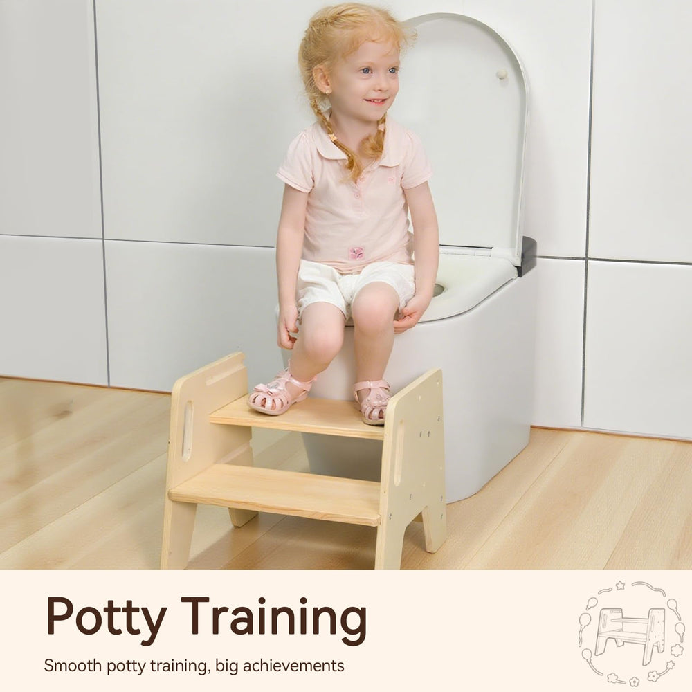 Wingyz-step-stool-kitchen-bathroom-use handy helper for brushing teeth or handwashing.