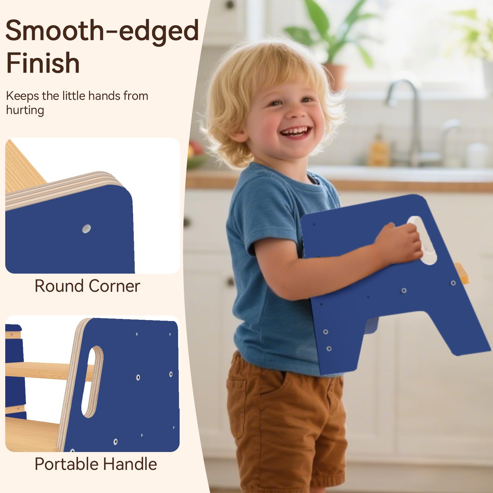 Wingyz step stool non slip base for secure footing during transitions