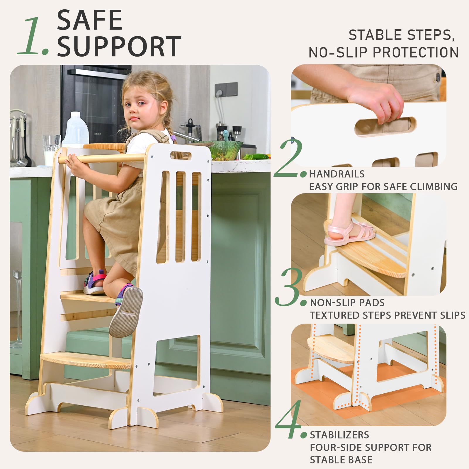 Wingyz Toddler Tower adjustable heights demonstrates versatile use across ages.