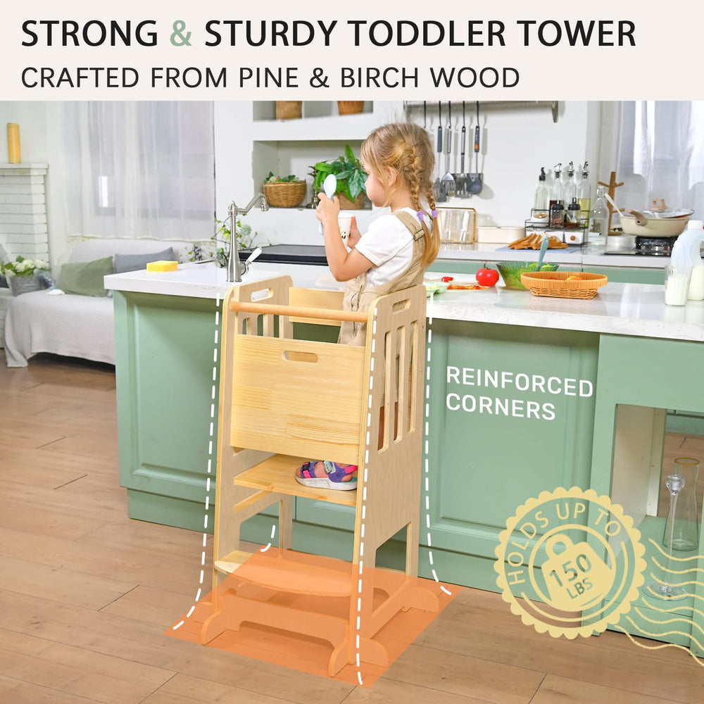 Wingyz anti-slip feet keep the tower steady.