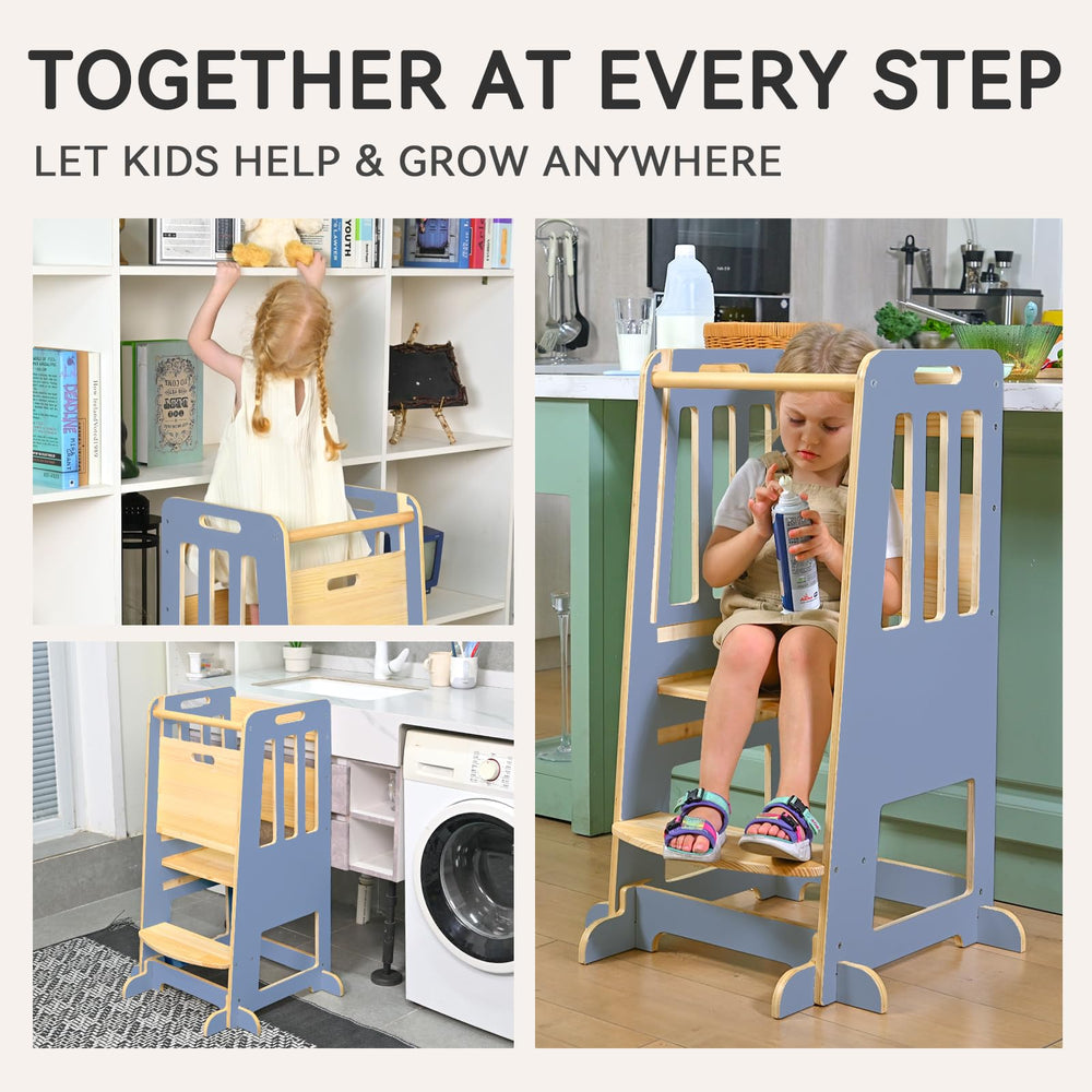 Wingyz Toddler Tower child-grip handrails add extra confidence for climbing