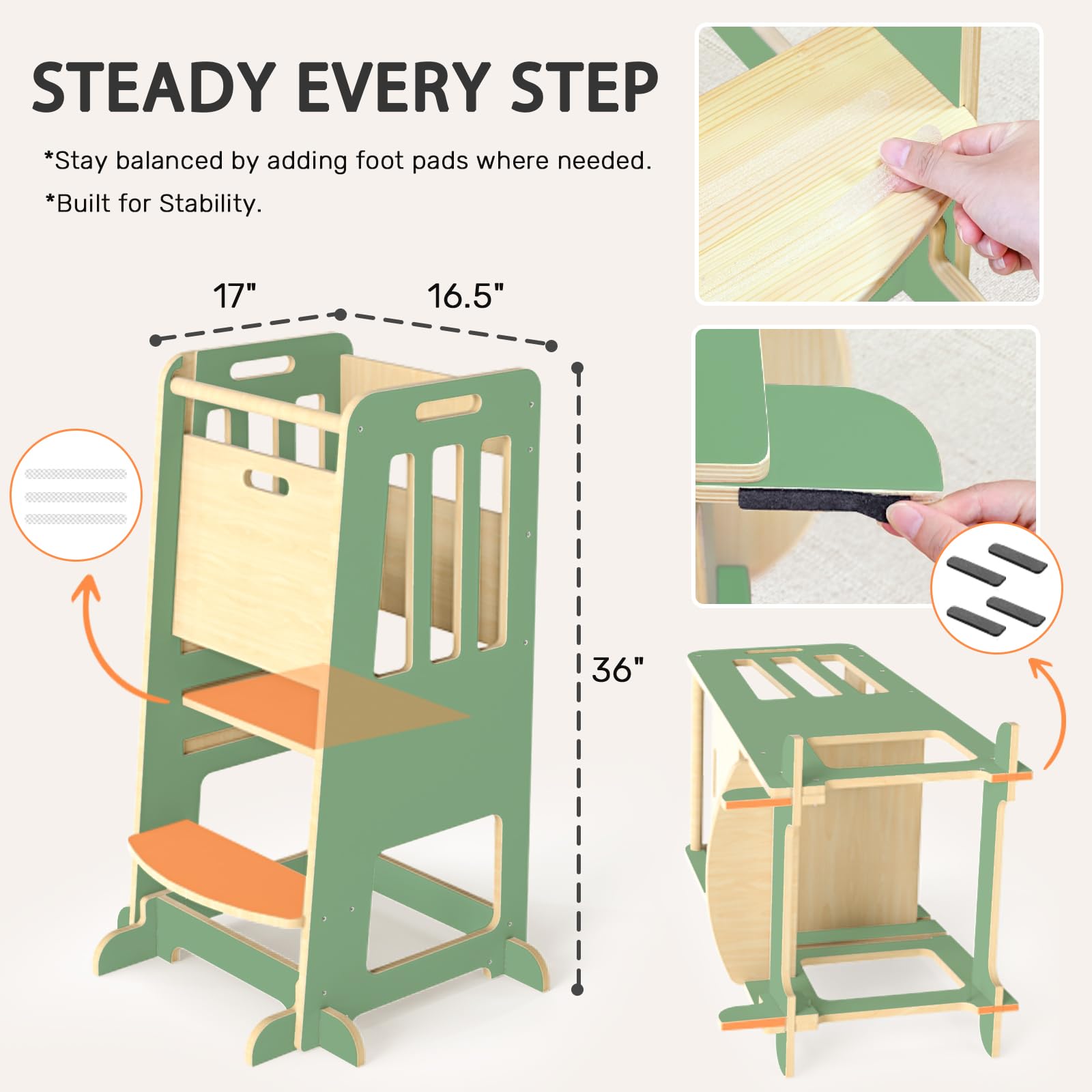 WINGYZ Toddler Tower-dimensions-compact-dims keeps a space-saving footprint for smaller kitchens
