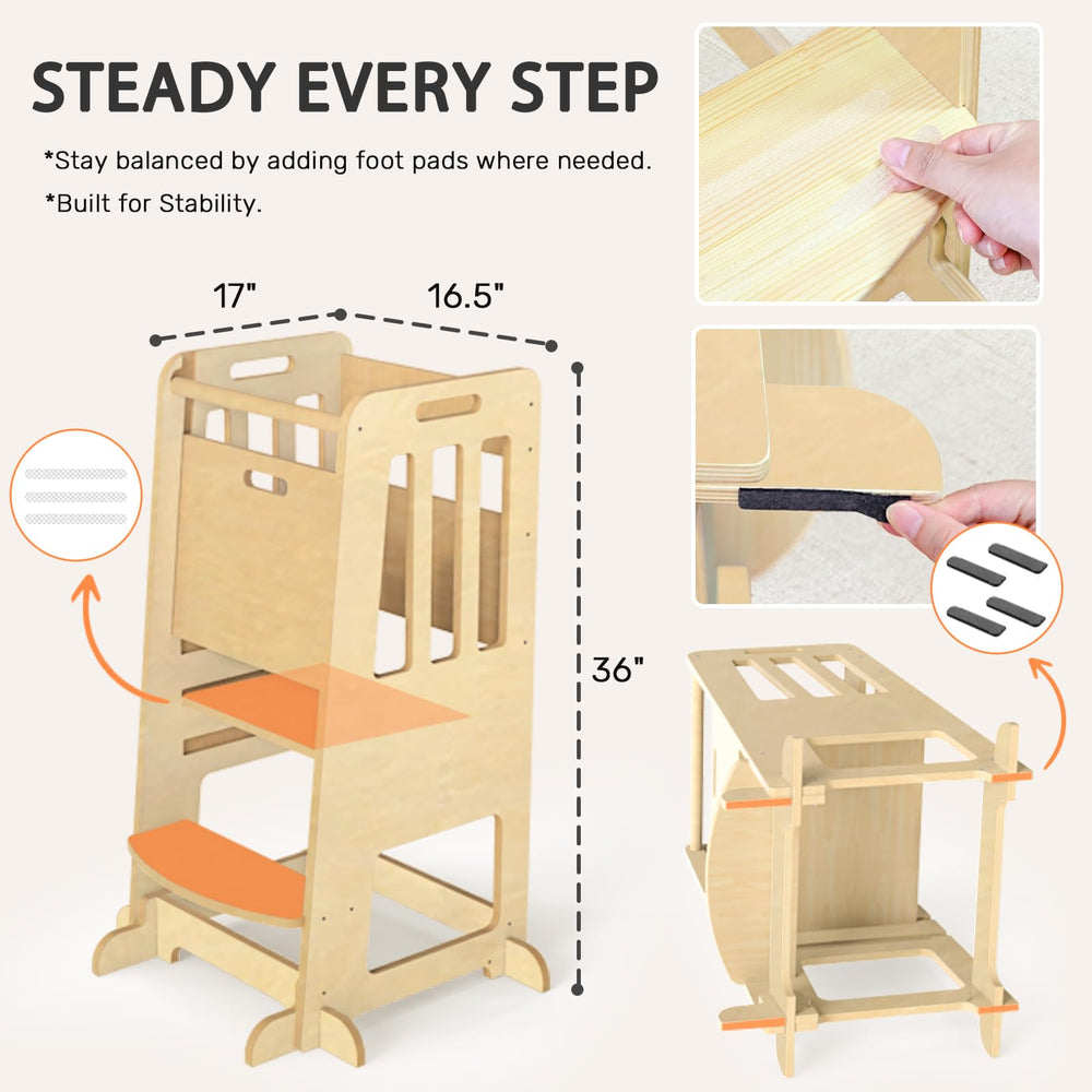 Wingyz kitchen sink or counter use-ready toddler tower.