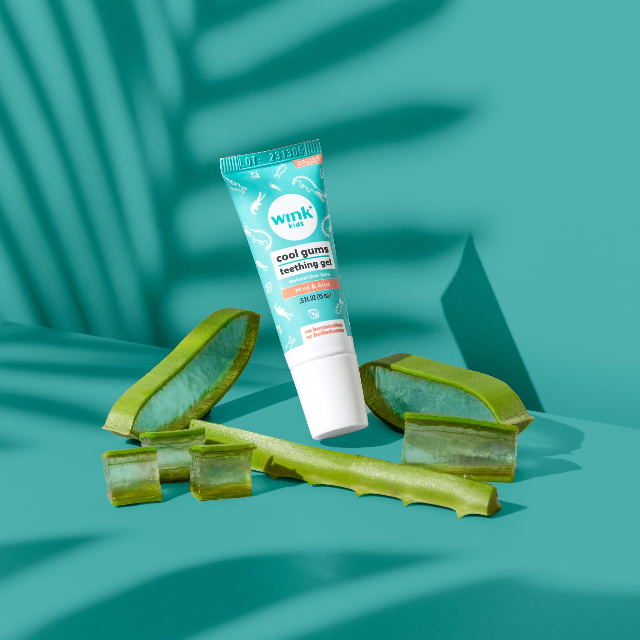 Wink Naturals Wink Well baby smiling after teething relief