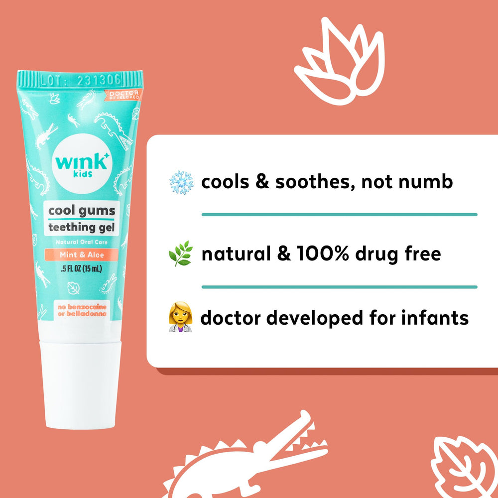 Wink Naturals Wink Well cooling effect on tender infant gums.