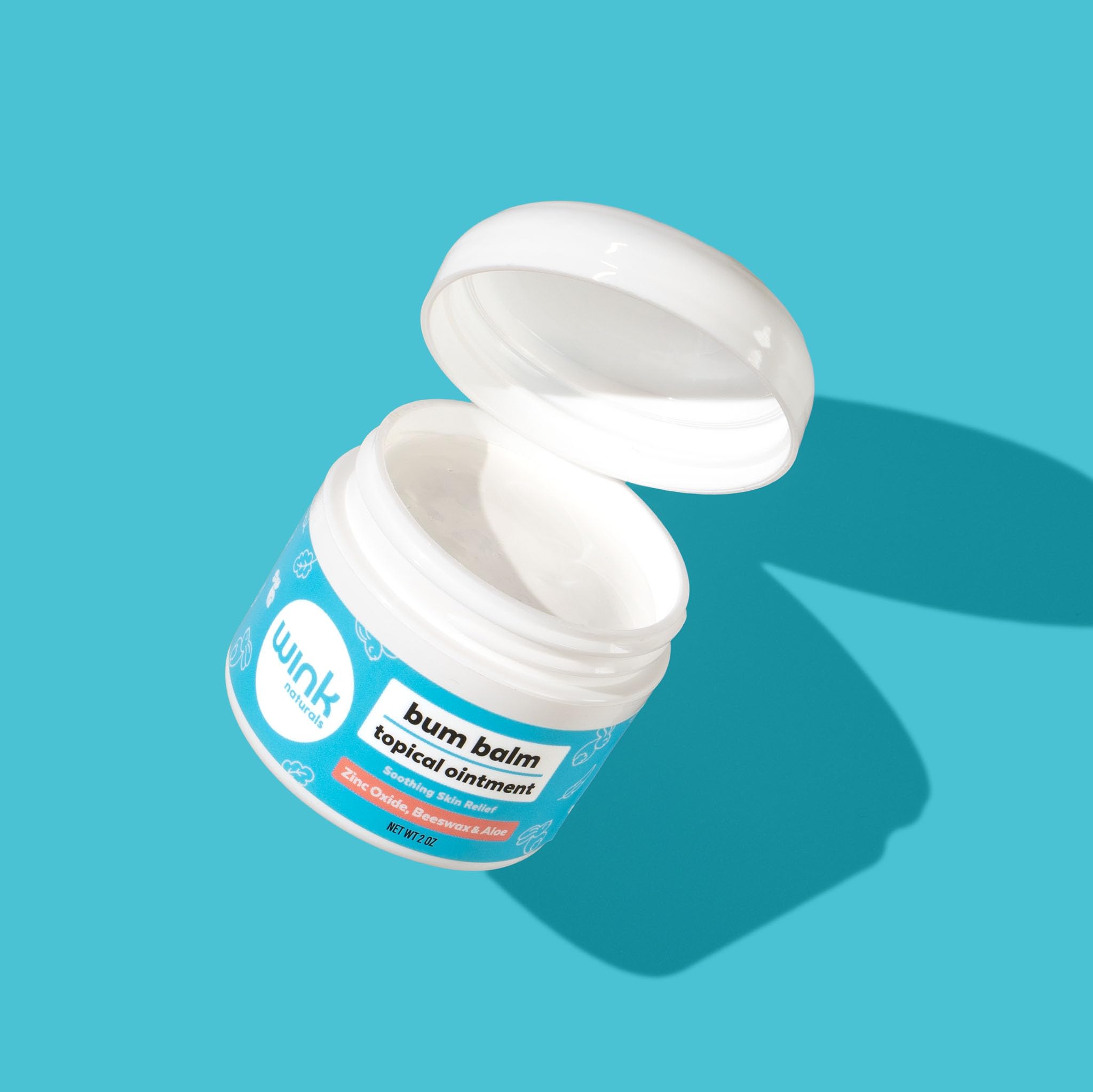 Wink Naturals easy-clean application during diaper time.