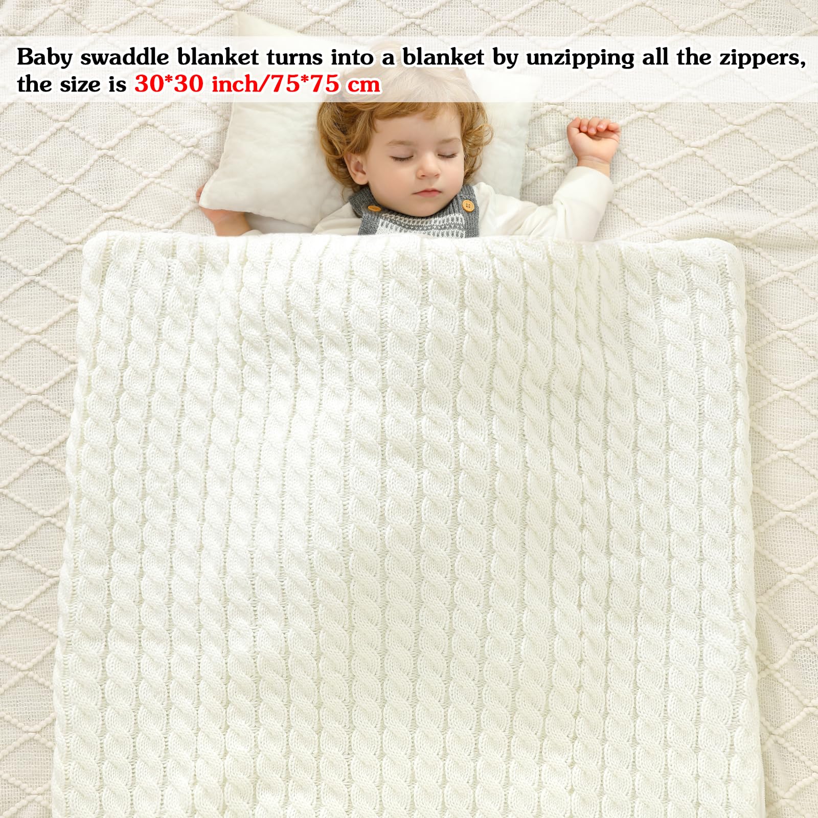 Winmany Colorful Newborn Swaddle Blanket full-coverage design for head-to-toe snugness.