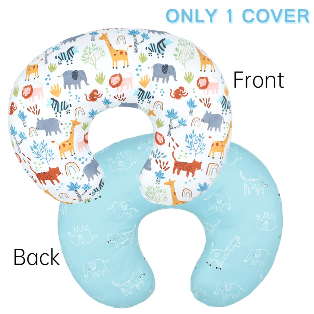 Winmany nursing pillowcover forest-animal pattern engaging babies during feeds.