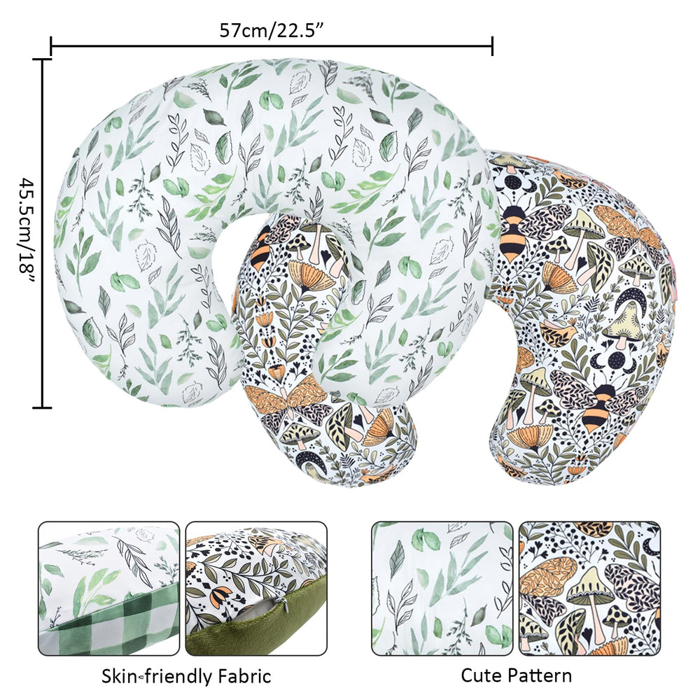 Winmany two-pack of baby nursing pillow covers for convenient swaps