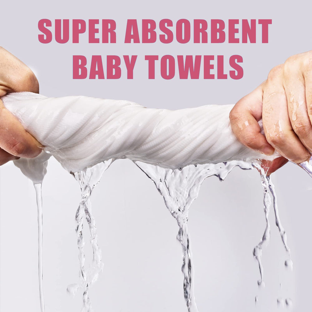 WinReal muslin baby towels color variants white pink grey showcase versatile gender-neutral set.