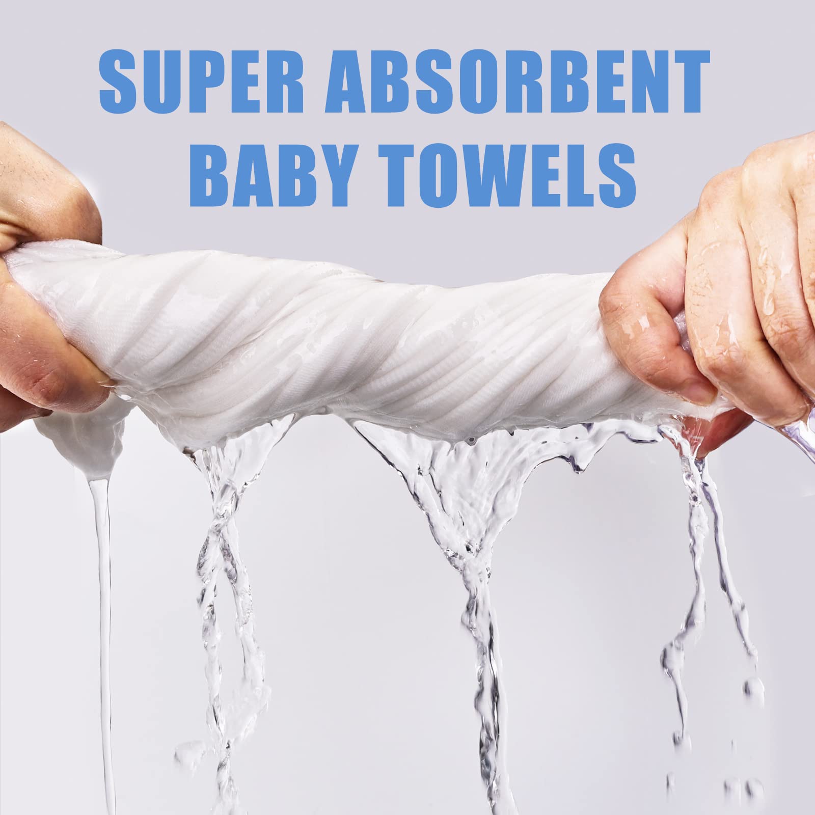 WinReal muslin baby towels honeycomb embossing texture for moisture control