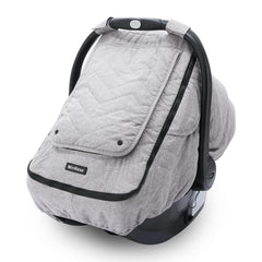 WinRese baby car seat cover shows waterproof outer layer protecting from rain during outings