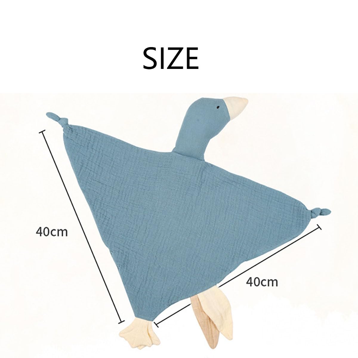 Winsation Goose Lovey blue product shot portrays soft muslin comfort and versatility.