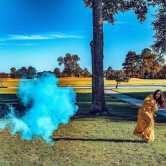 Winsharp gender reveal baseball packaging ready-to-gift with complete powder set.
