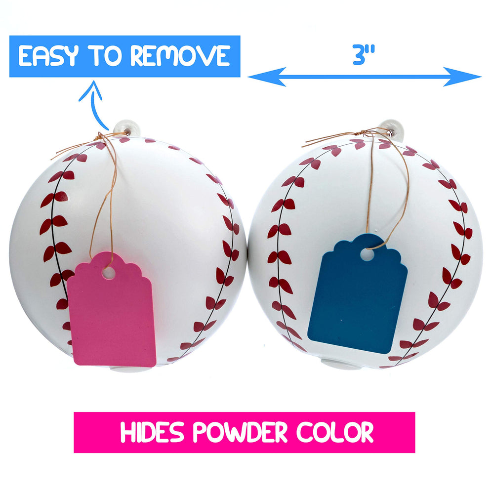 Winsharp gender reveal set includes matching pink and blue stickers for voting.