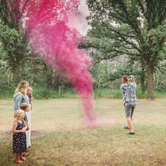 Winsharp gender reveal wooden tees included for stable aim during powder pop.