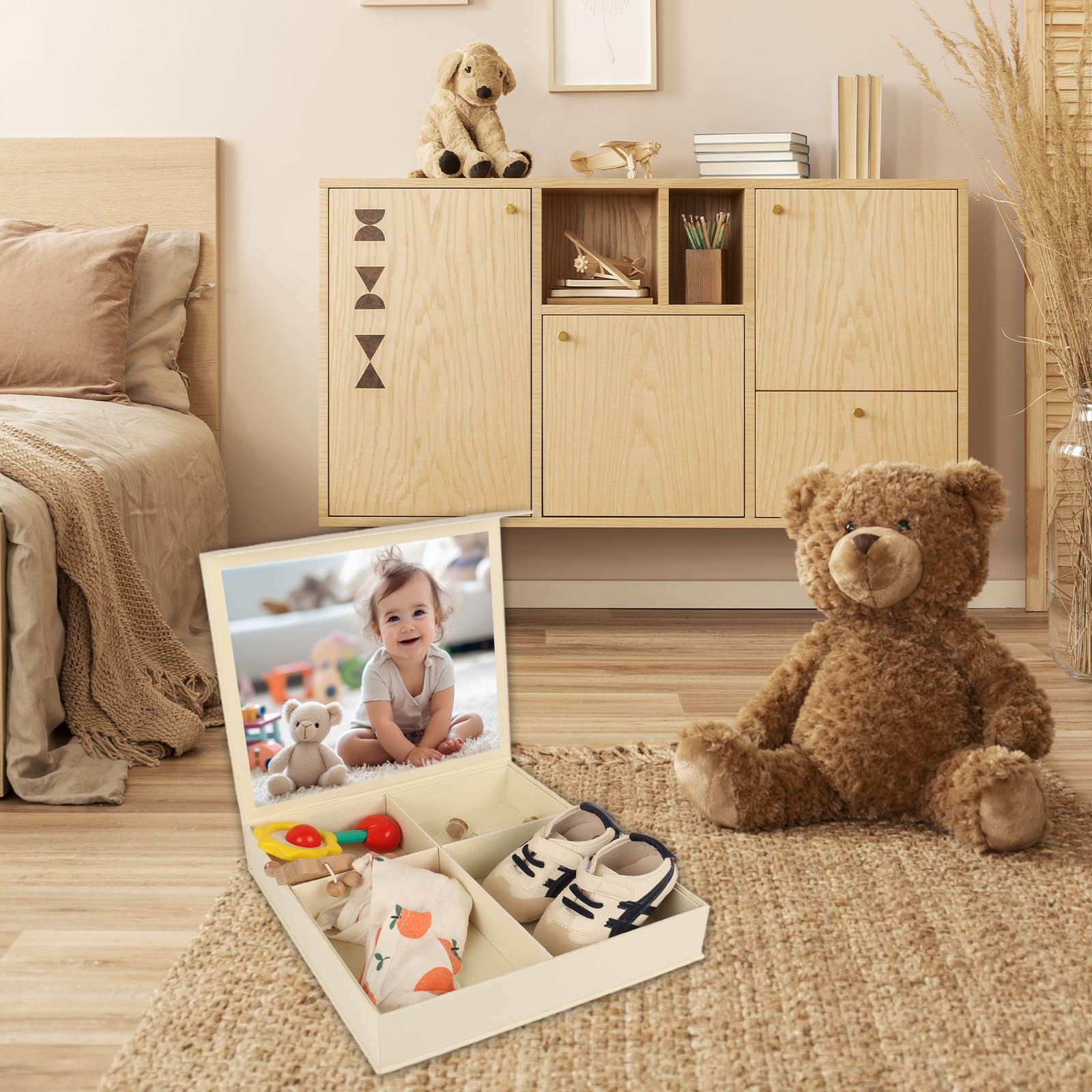 WINTC baby keepsake box envelopes for notes and keepsakes
