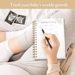 WINTC pregnancy journal weekly growth page shows mom emotions and moments.