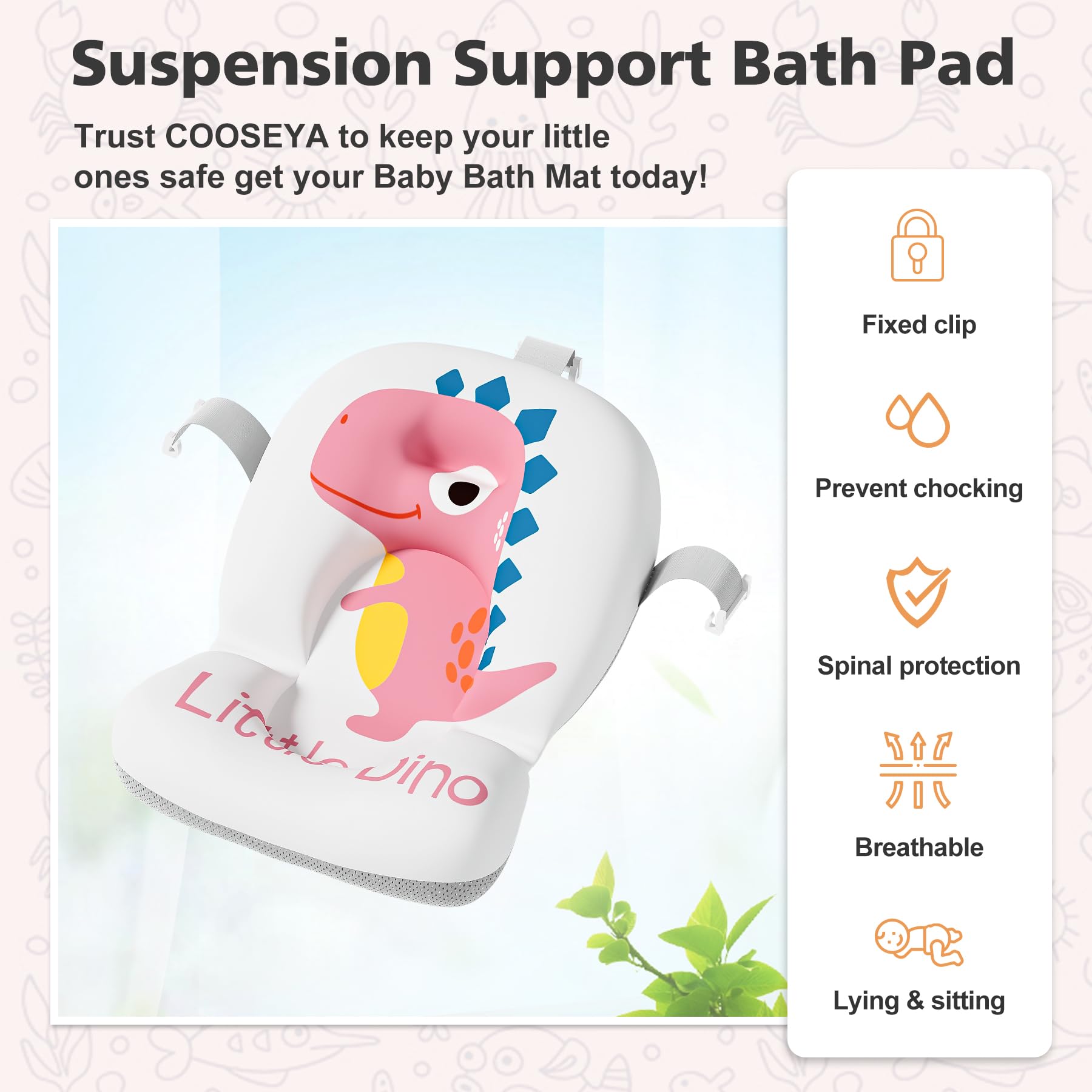 wiqins collapsible crab dinosaur design makes bath time playful for kids.