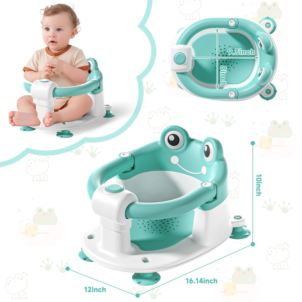 wiqins baby bath seat compact design makes travel and hotel baths easier.