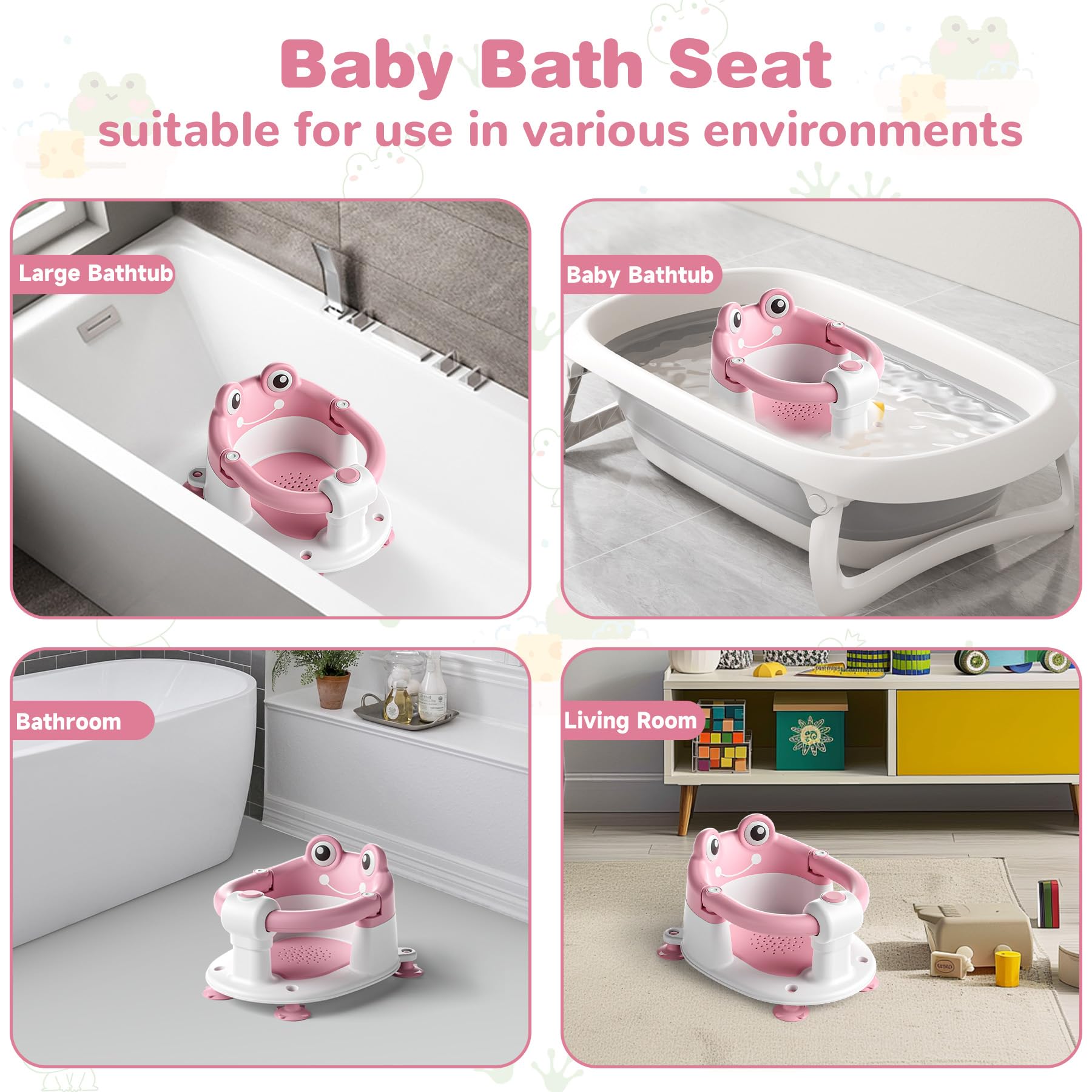 wiqins bath seat demonstrates ergonomic sitting posture that supports comfortable bathing.