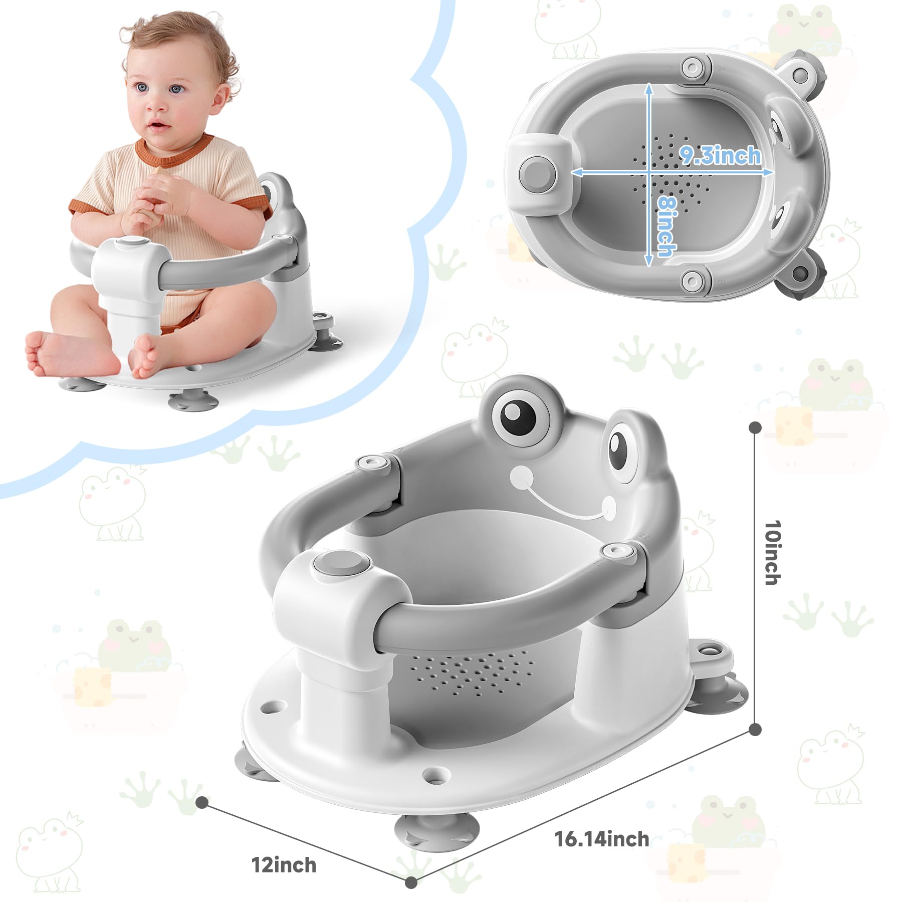 wiqins baby bath seat in use during bath time