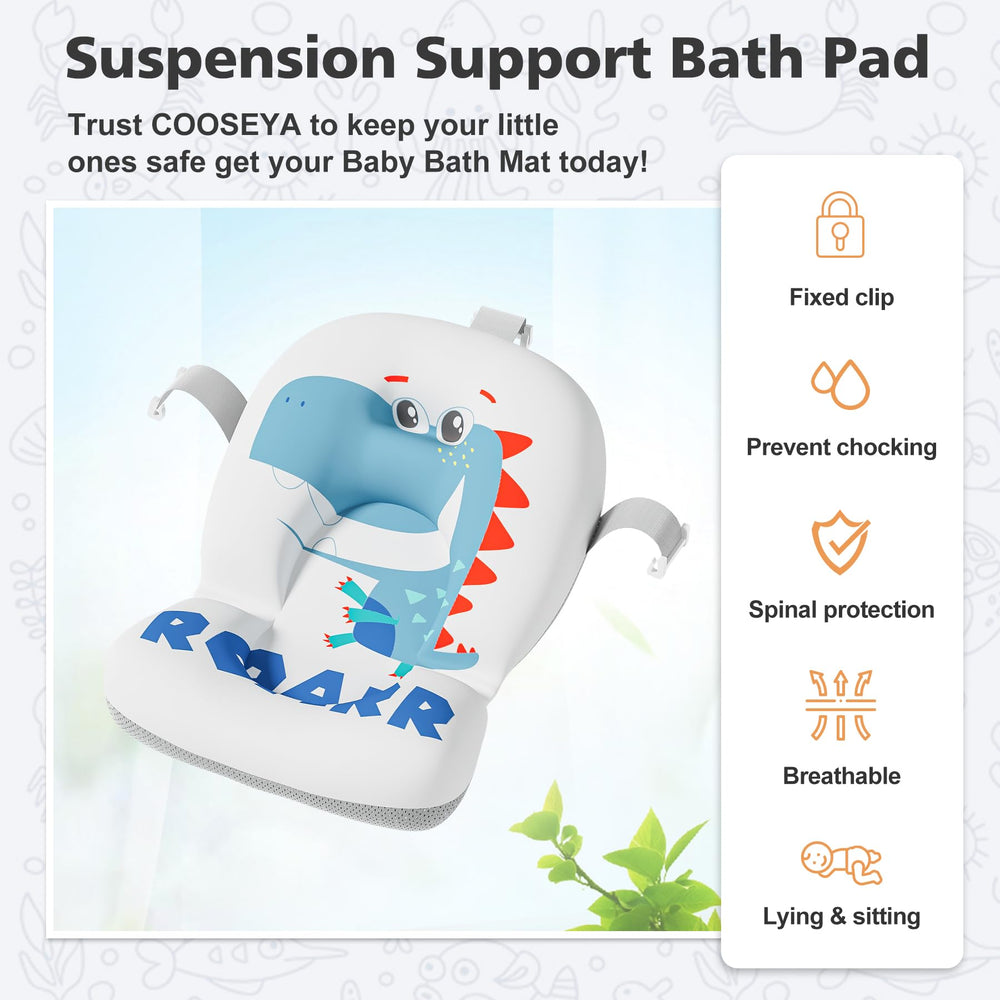 wiqins baby tub made of PP+TPE materials blue, odorless and baby-safe